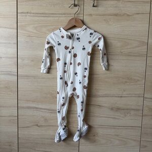 Carter's White Milk and Cookies Footie